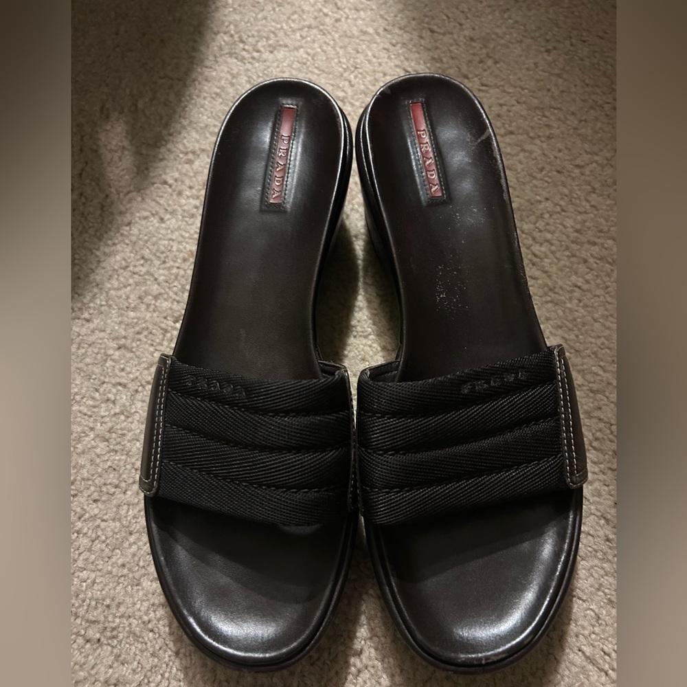 Vintage Prada Platform Slide Sandals - Picture 8 of 15